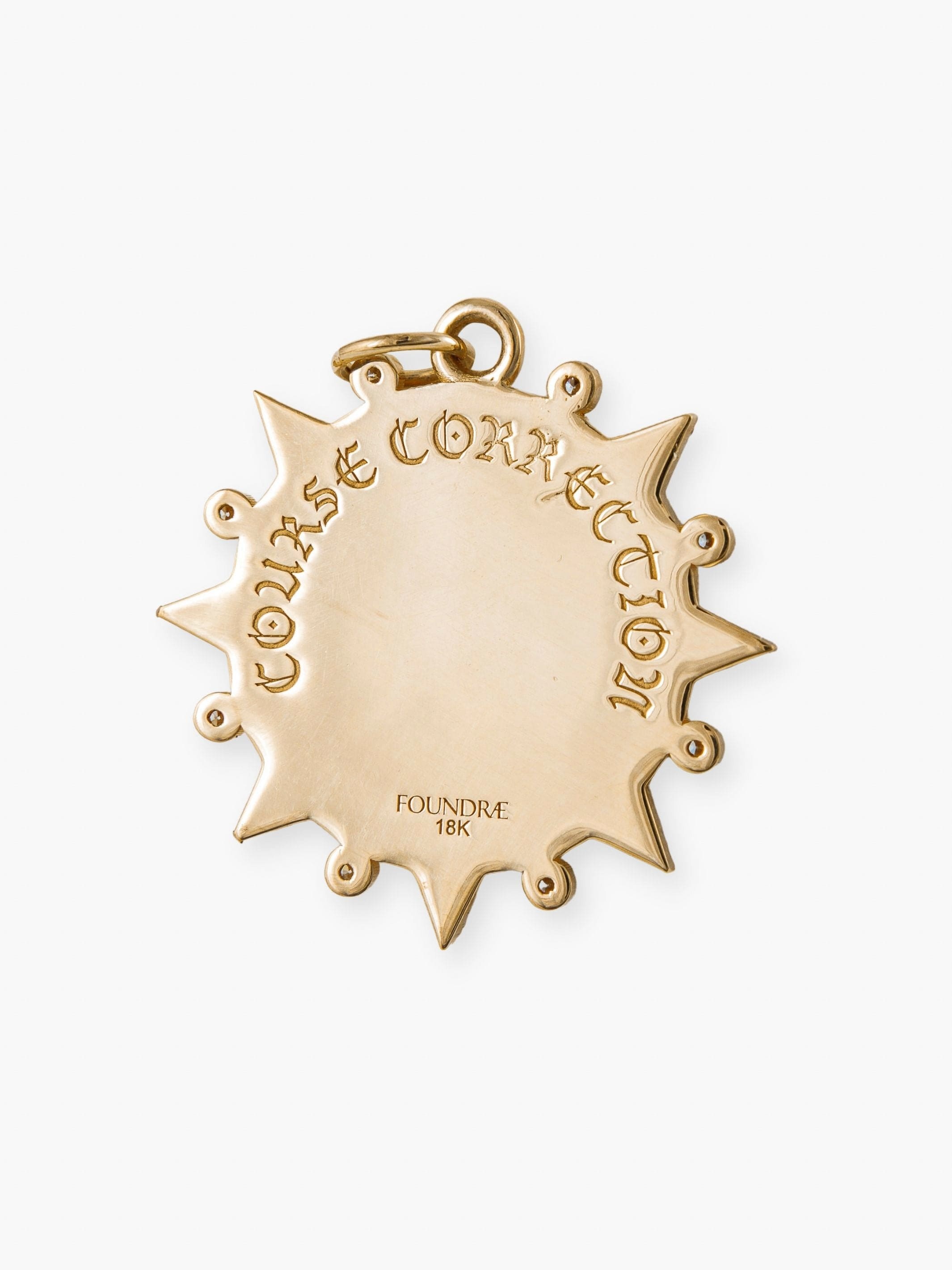 Foundrae “Internal Compass” Pendant Yellow Gold & Diamonds - . Görsel