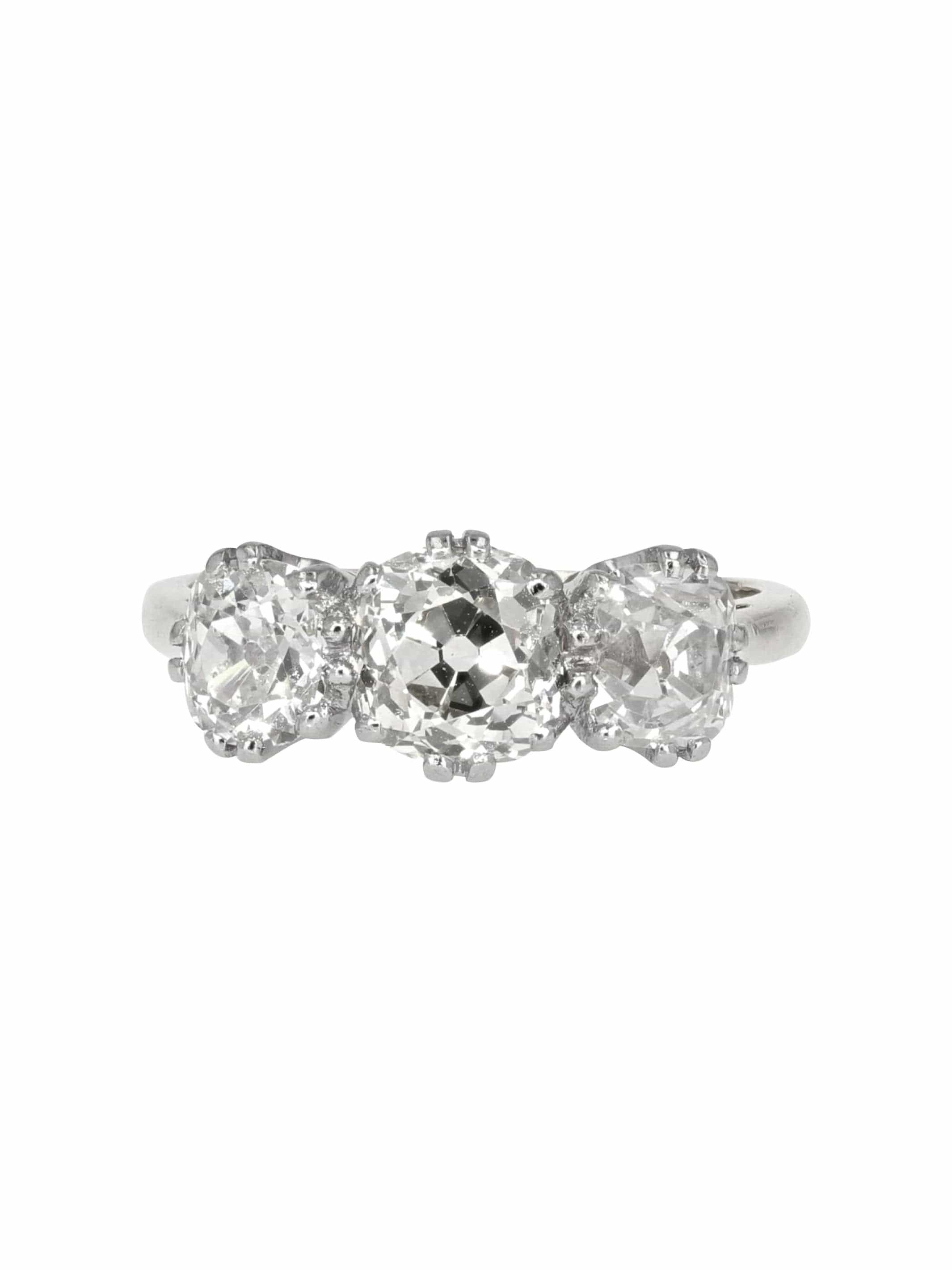 Old diamond garter ring - . Görsel