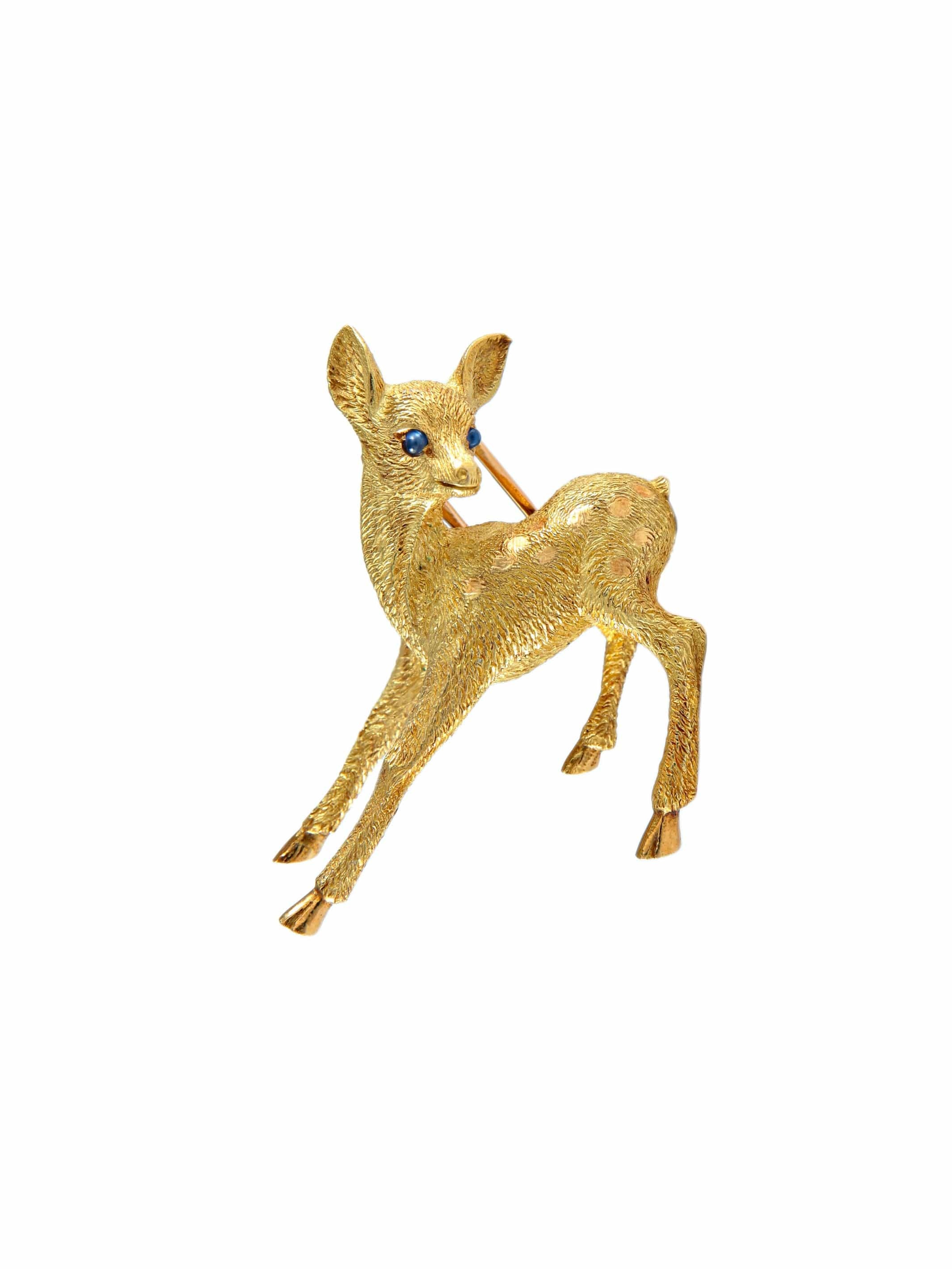 HERMES fawn brooch - . Görsel