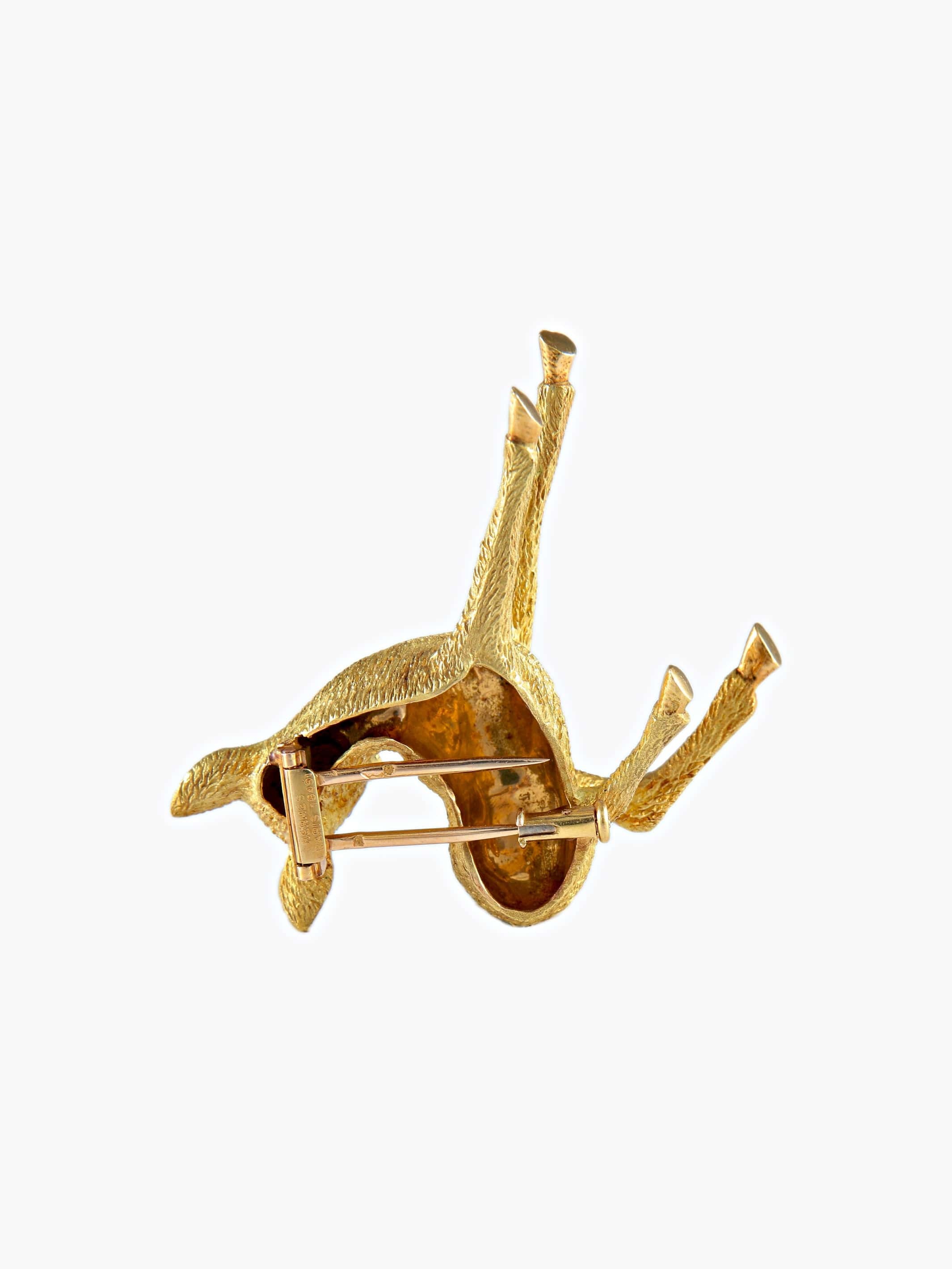HERMES fawn brooch - . Görsel