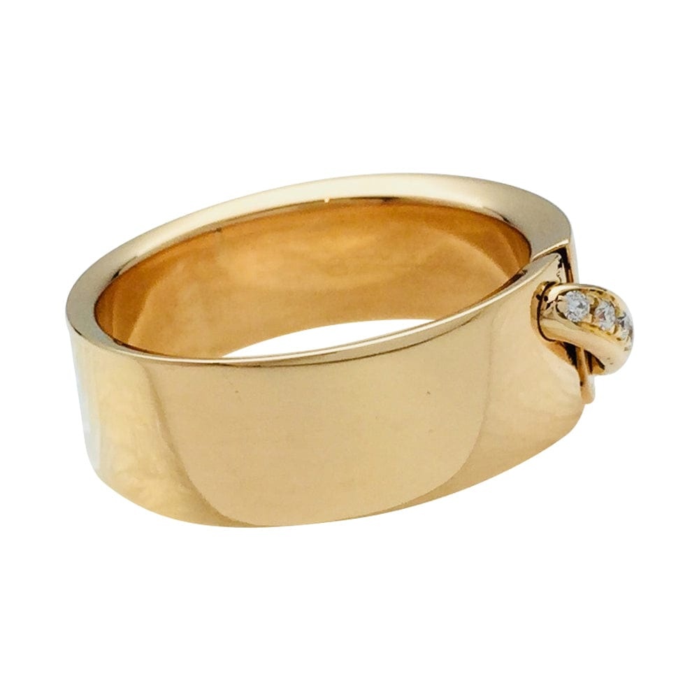 Ring Chaumet “Link”, yellow gold and diamonds. - . Görsel