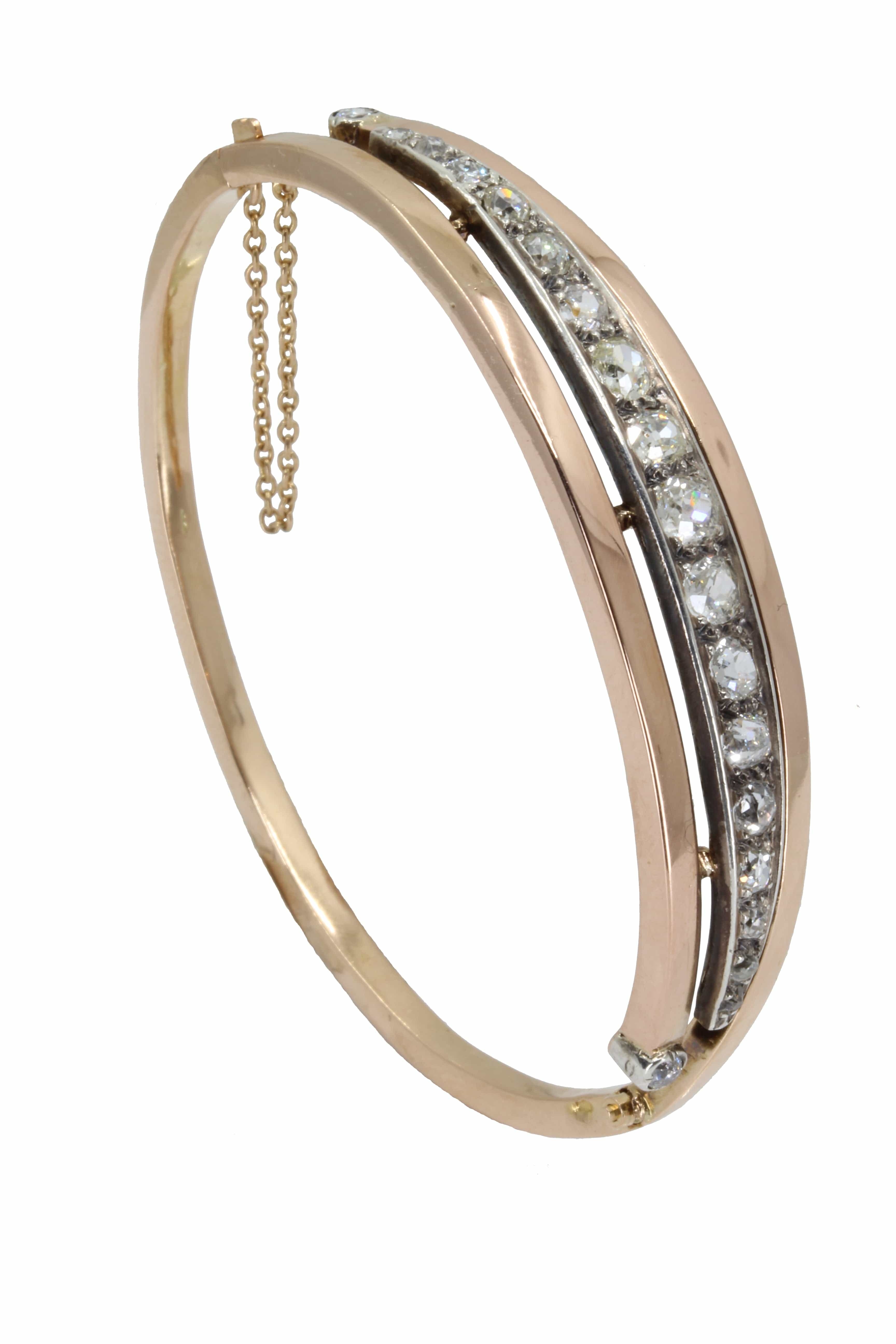 Old diamond bracelet - . Görsel