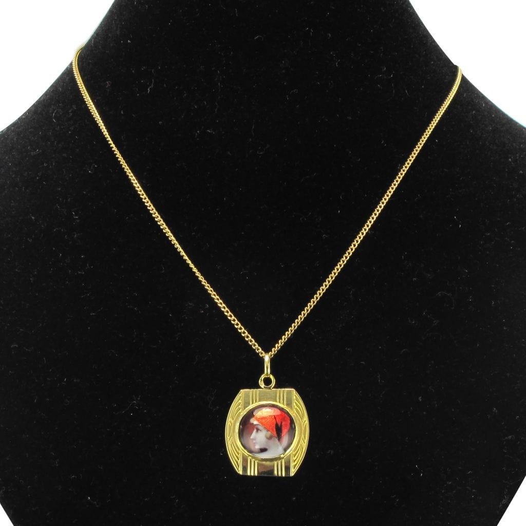 Limoges gold and enamel medal - . Görsel