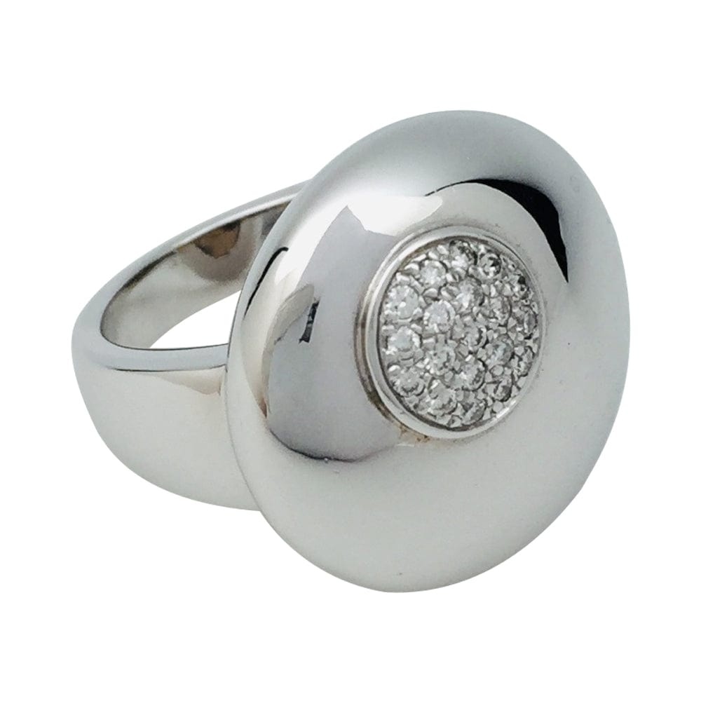 White gold and diamond ring. - . Görsel