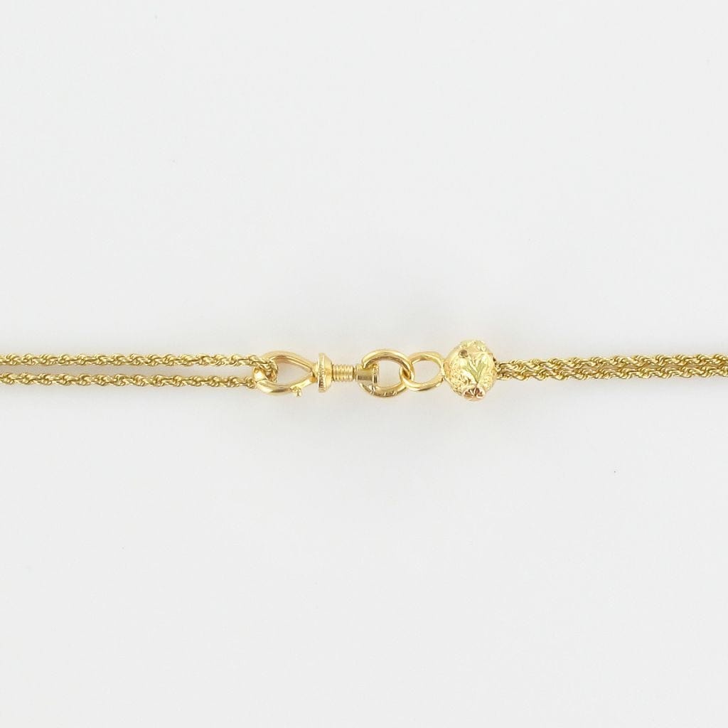 Old twisted mesh necklace - . Görsel