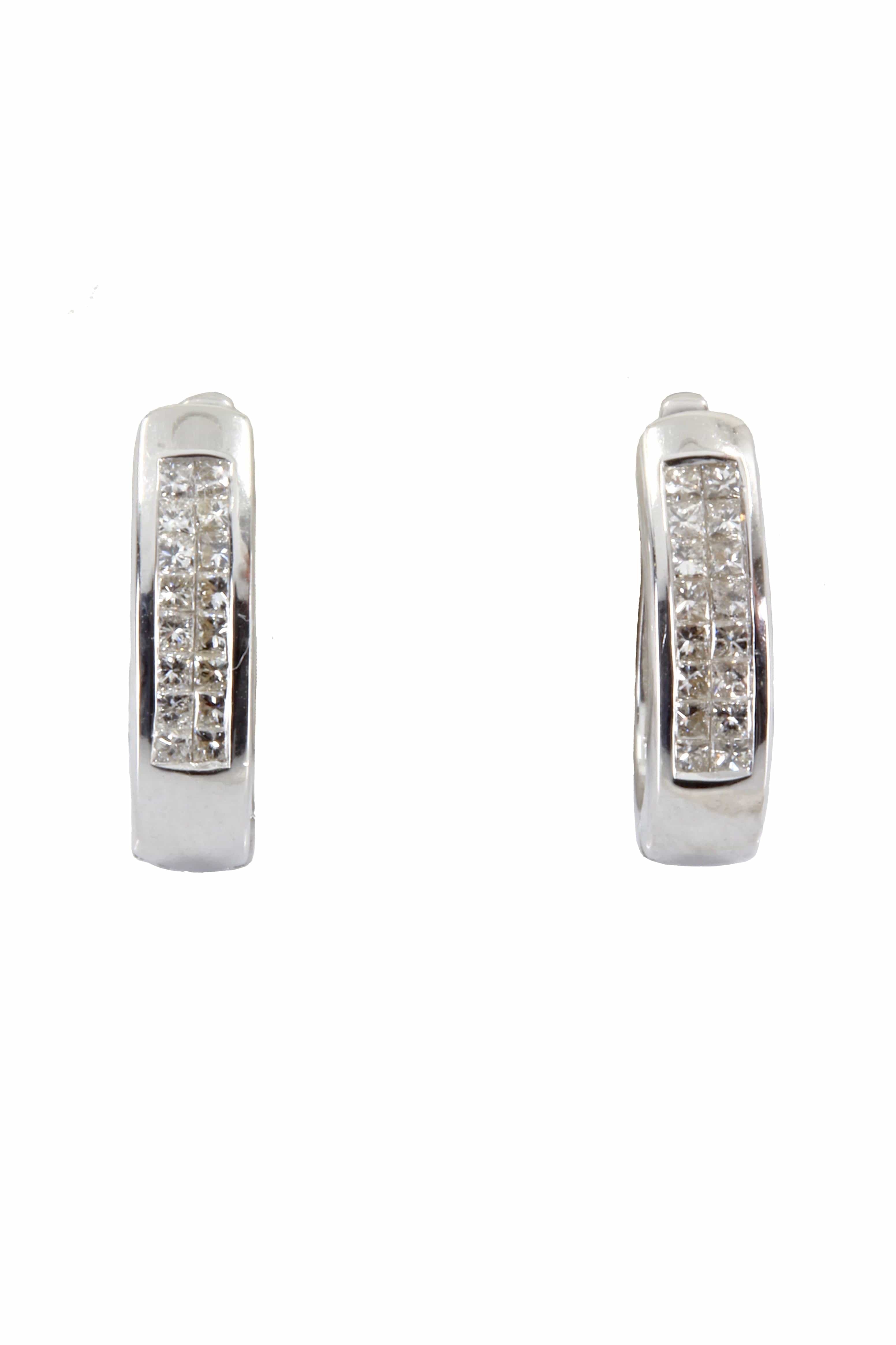 Diamond earrings - . Görsel