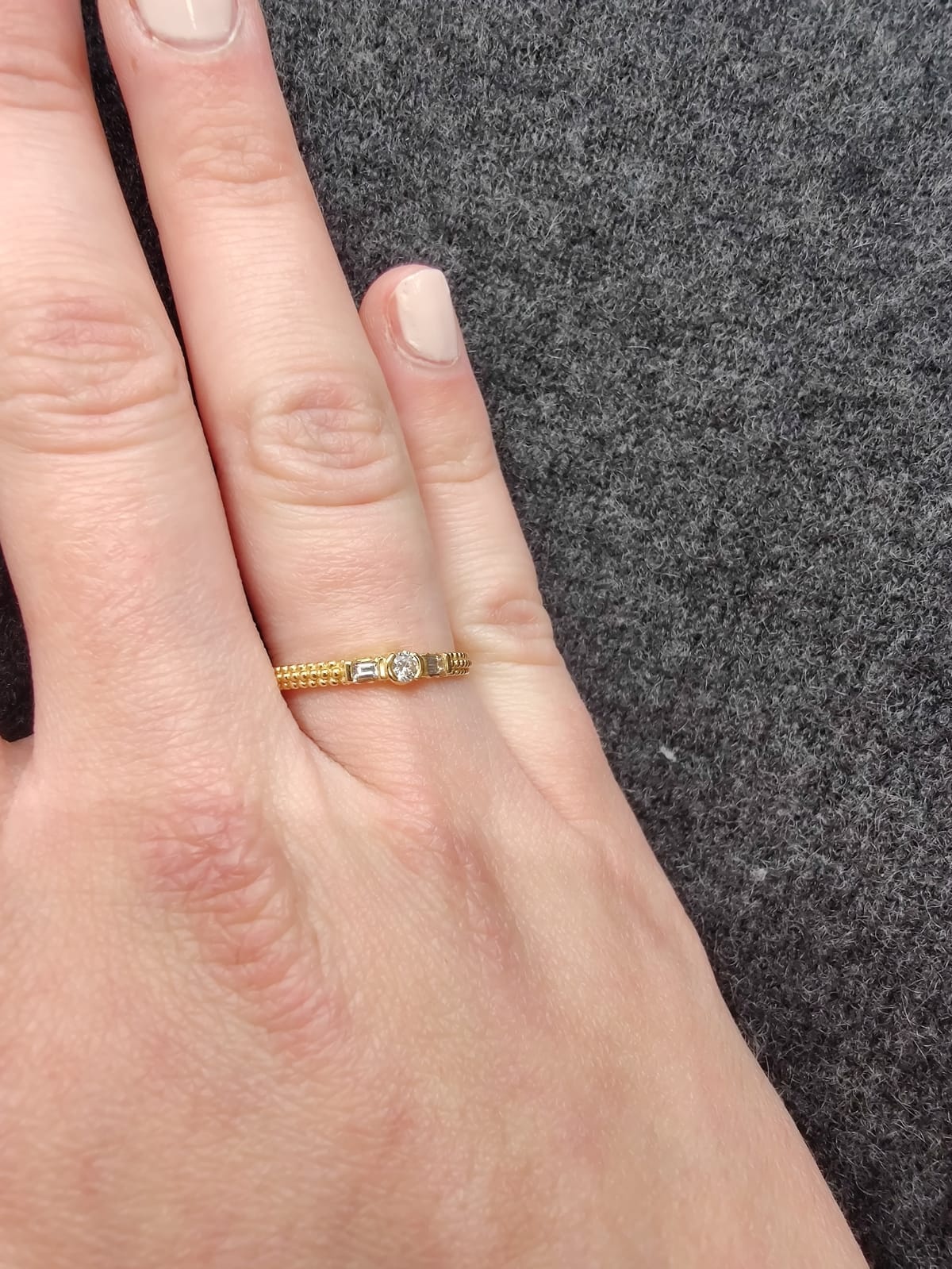 Mauboussin - solitaire Amour I love you in yellow gold - . Görsel