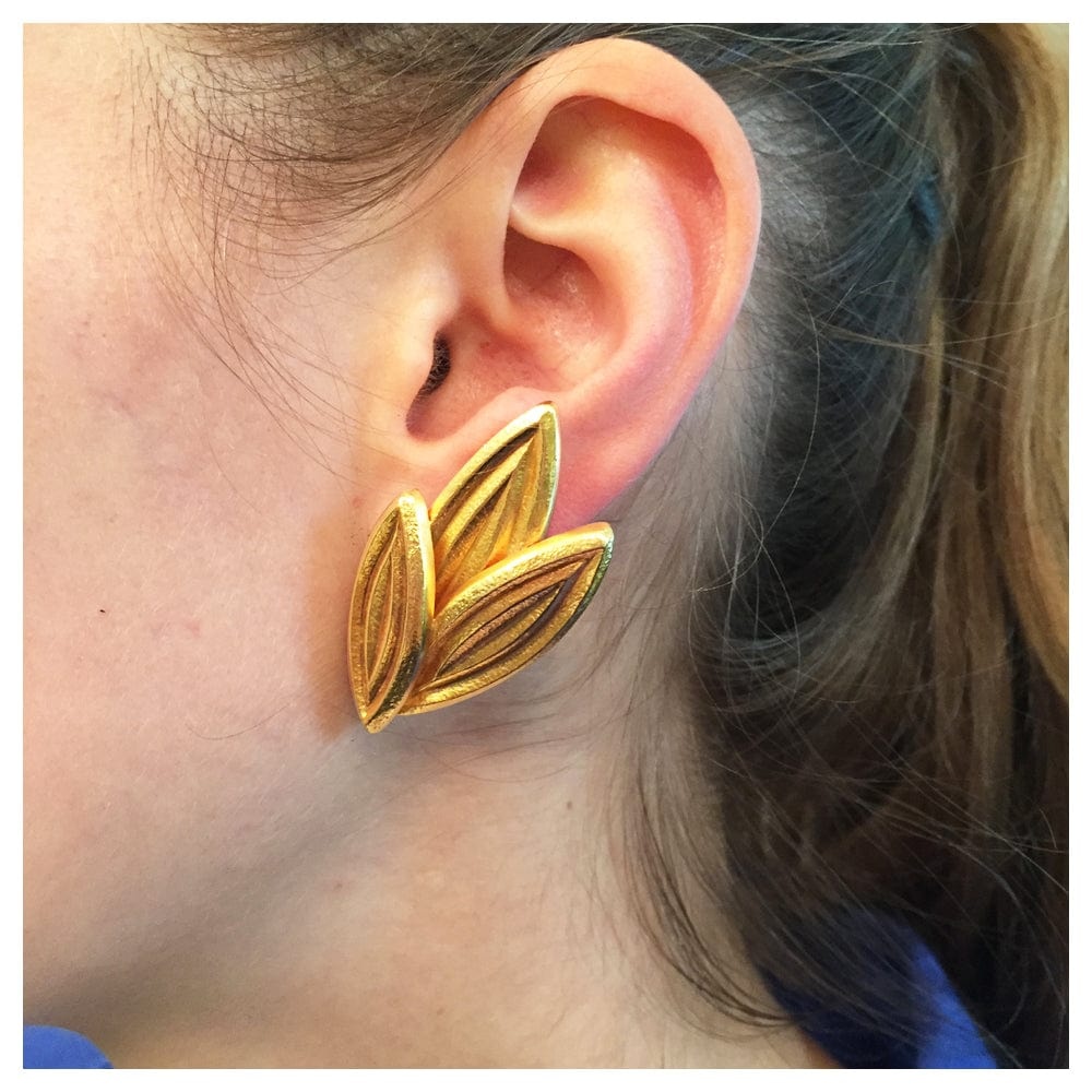 Earrings Lalaounis yellow gold. - . Görsel