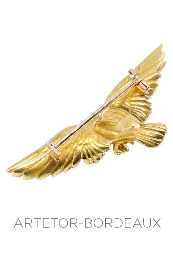 Old eagle brooch - . Görsel