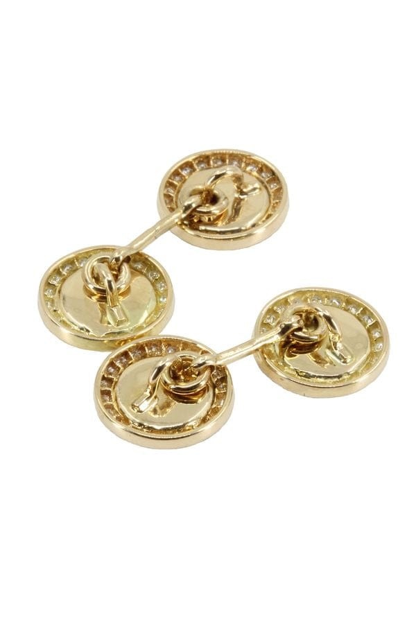 Lapis lazuli and diamond cufflinks - . Görsel