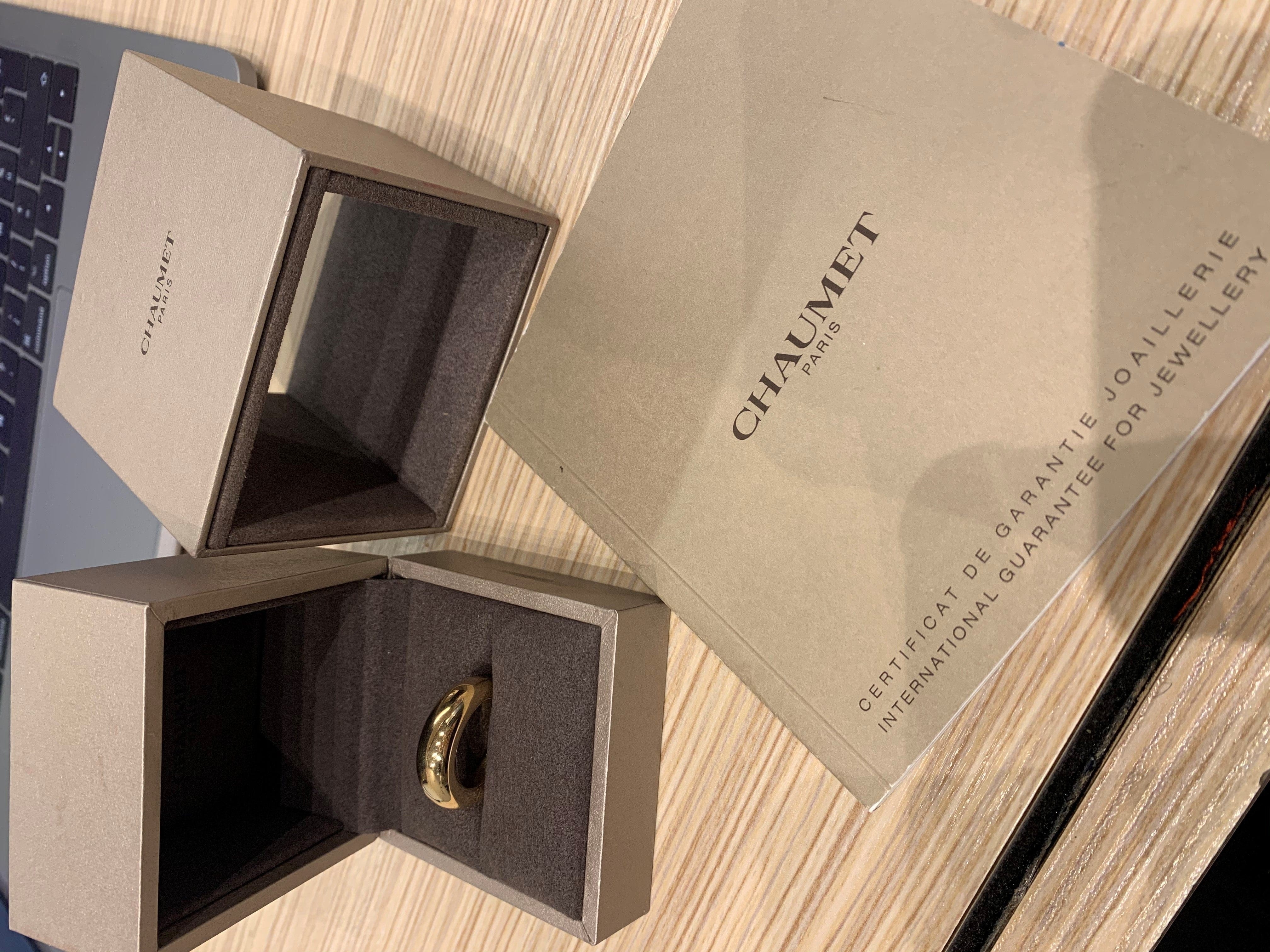 CHAUMET “RING” MODEL RING IN YELLOW GOLD - . Görsel