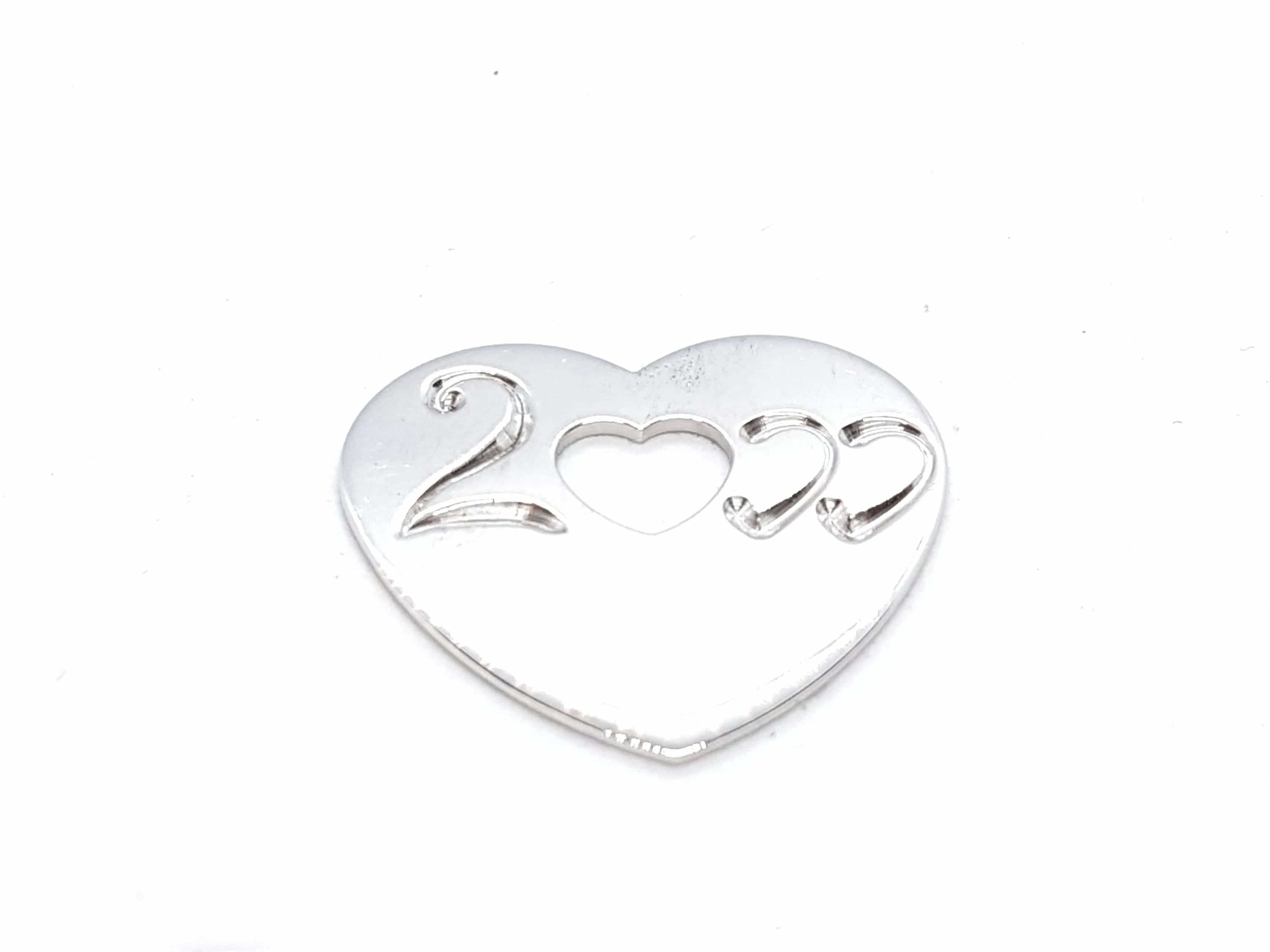 Poiray Heart Pendant White gold - . Görsel