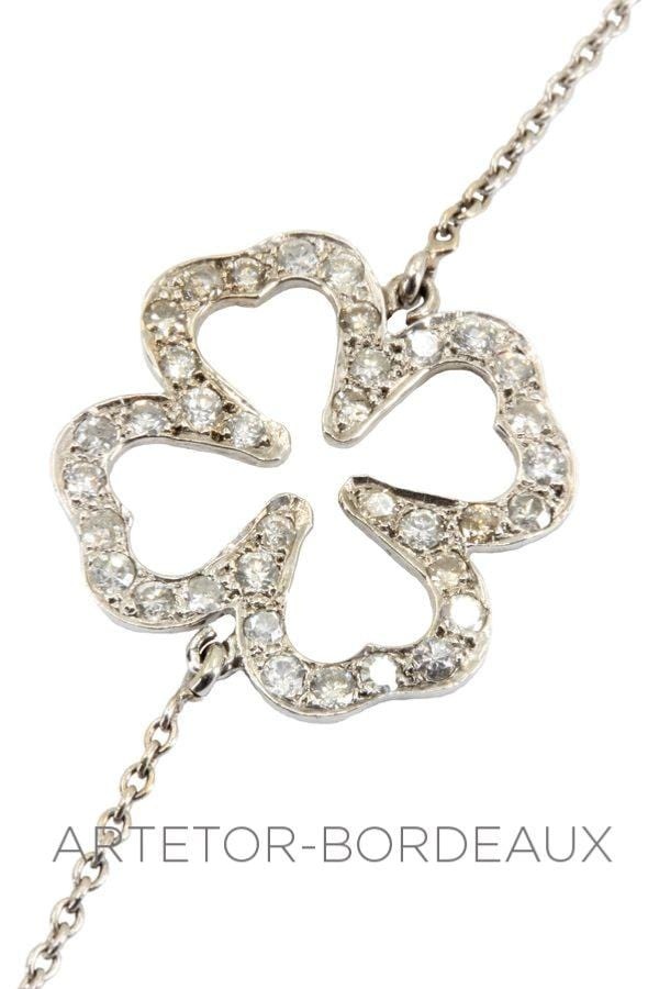 Diamond clover bracelet - . Görsel