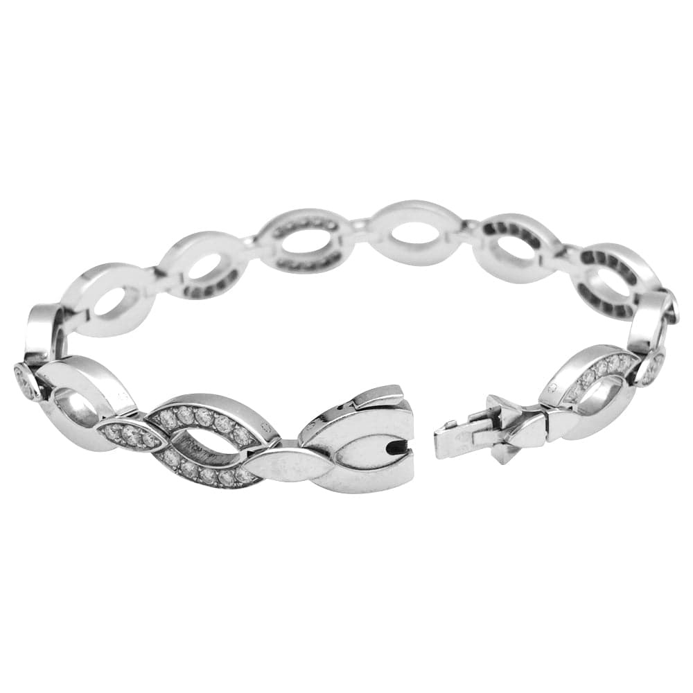 Bracelet Cartier in white gold, “Diadéa” model, diamonds. - . Görsel