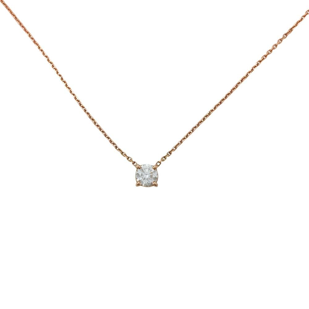 Rose gold pendant, diamond. - . Görsel