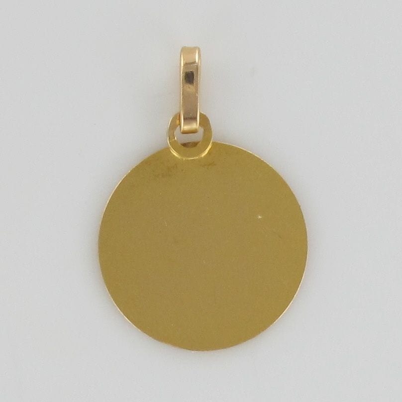 Old Saint Christopher medal in gold - . Görsel