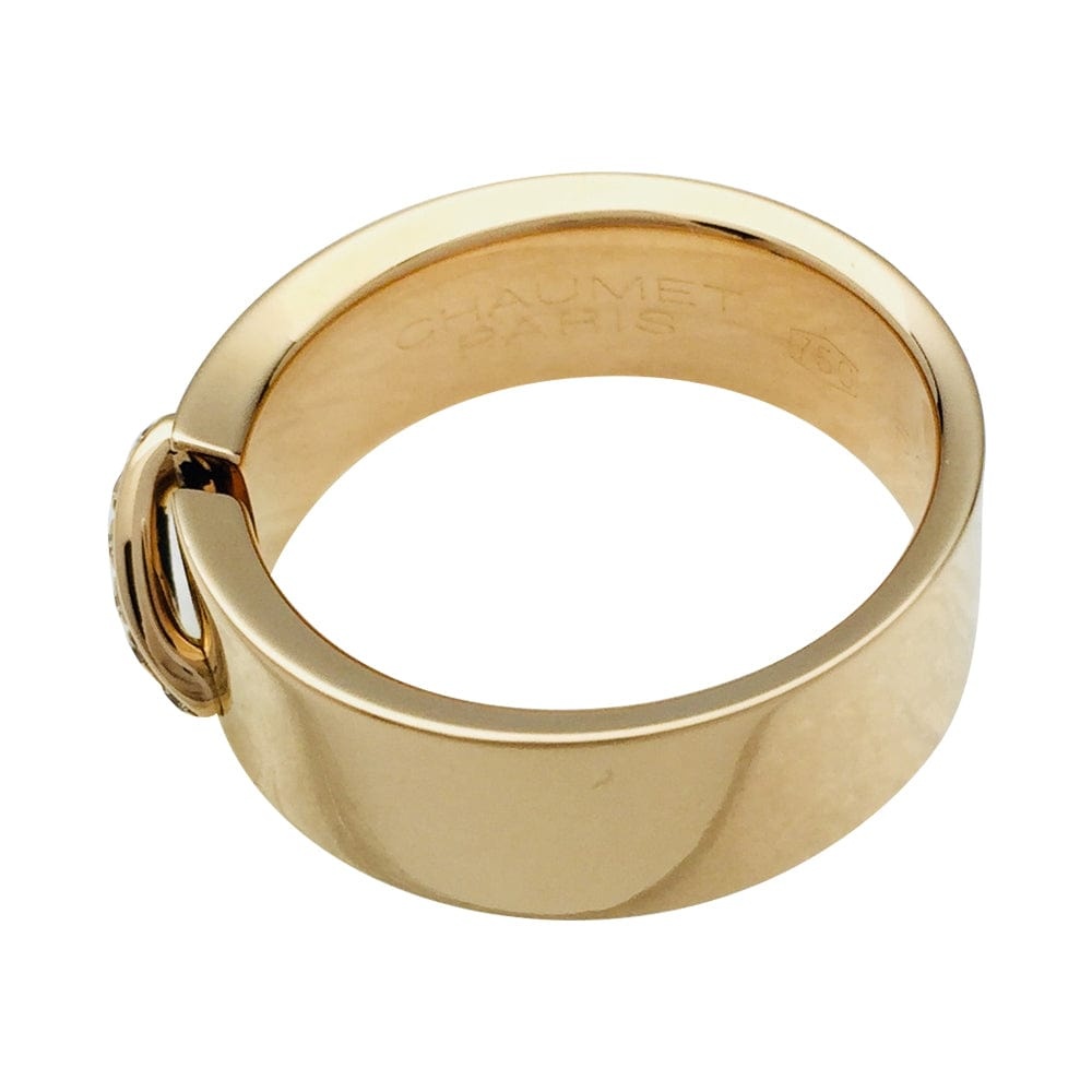 Ring Chaumet “Link”, yellow gold and diamonds. - . Görsel