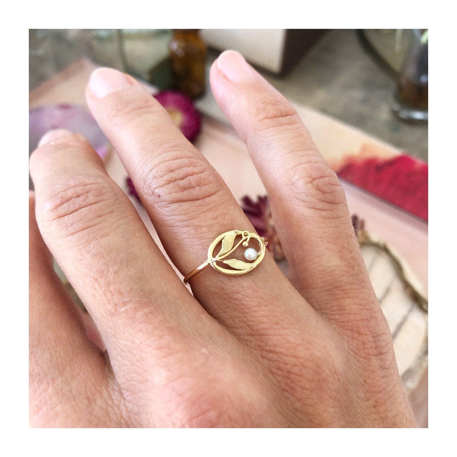 FLORAL ring - . Görsel