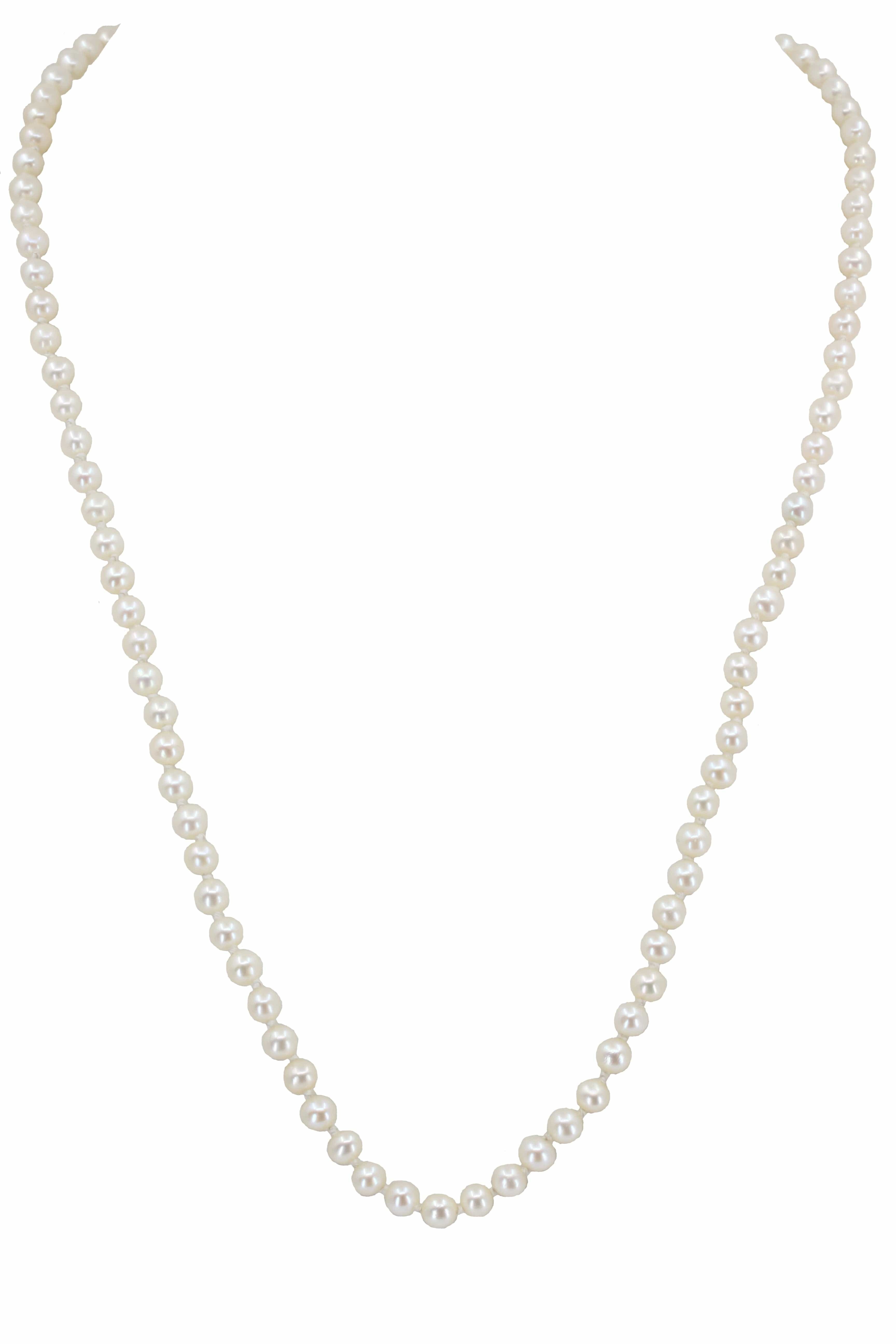 Pearl choker necklace - . Görsel