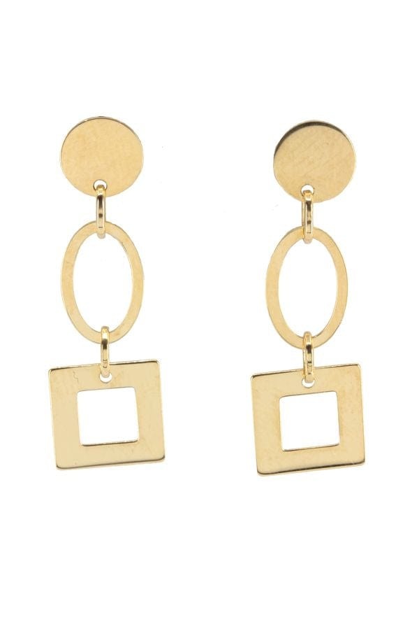 Modern dangling earrings - . Görsel