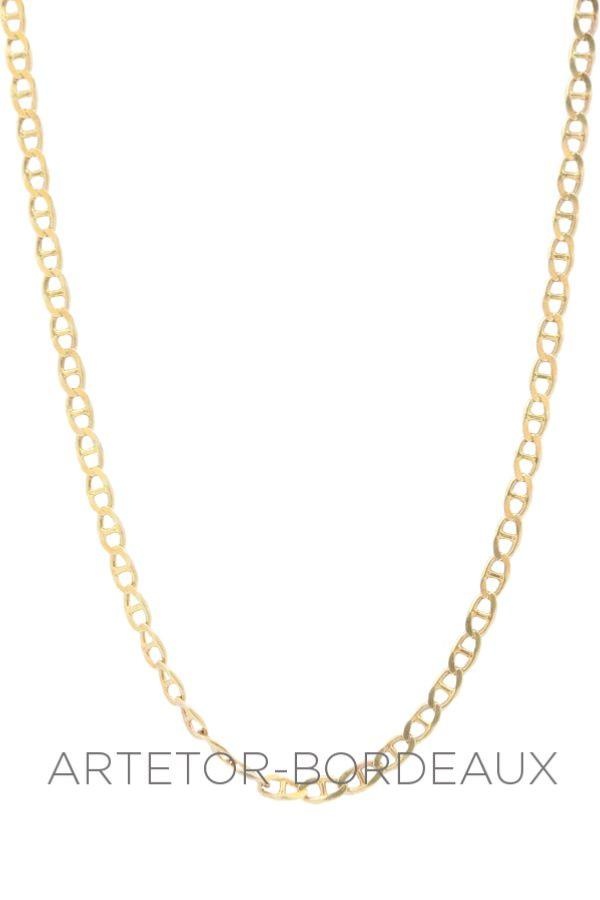 Flat navy mesh chain - . Görsel