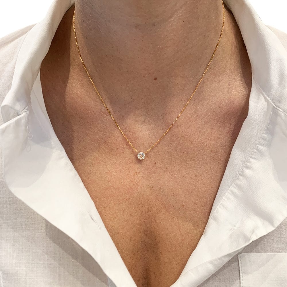 2 gold necklace, 0.83 carat diamonds. - . Görsel