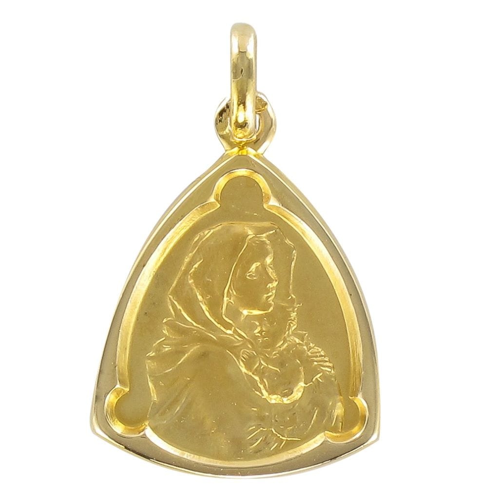 Gold medal of the Virgin and Child - . Görsel