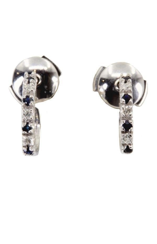Sapphire and diamond earrings - . Görsel