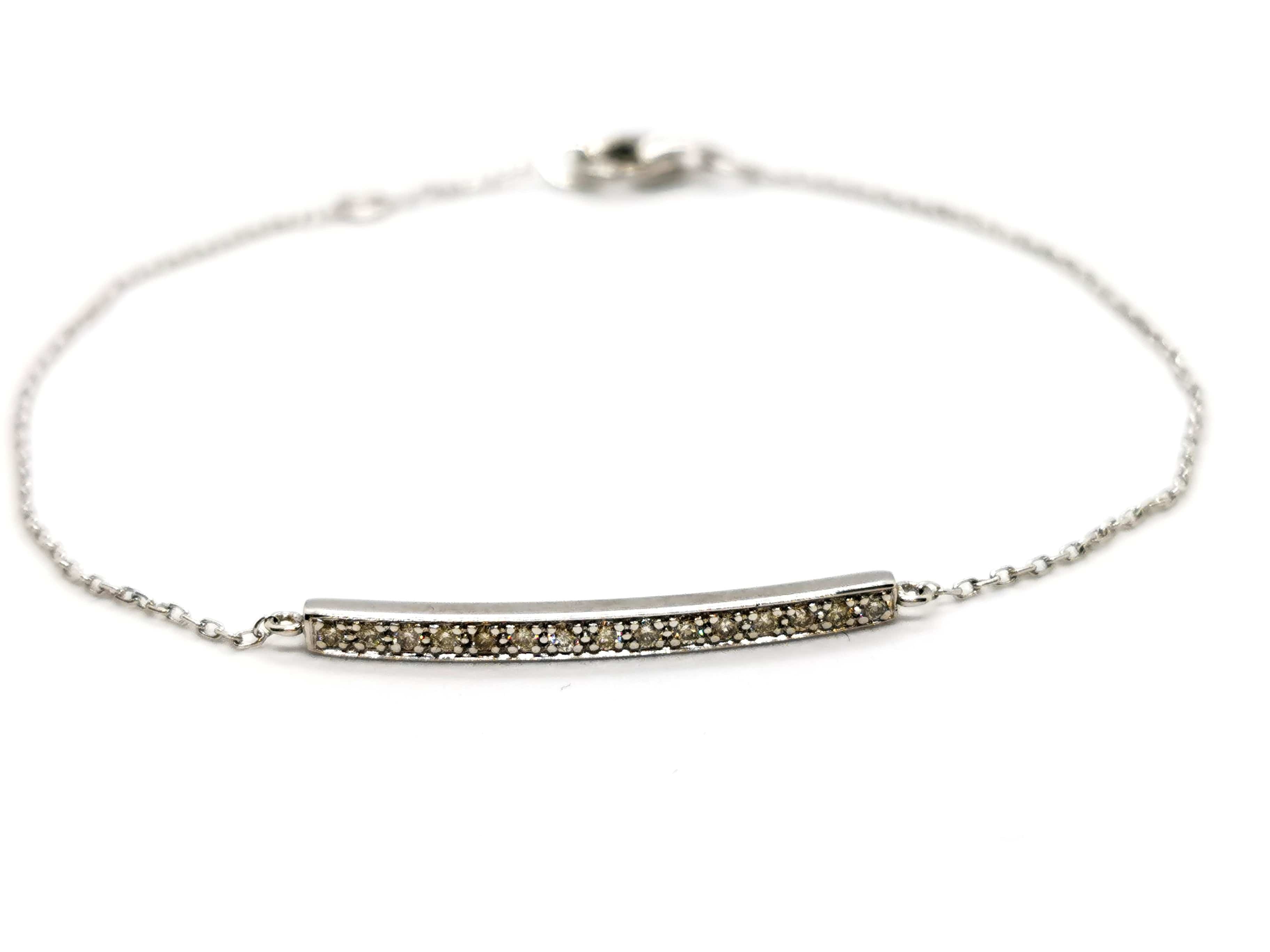 White Gold Diamond Bracelet - . Görsel