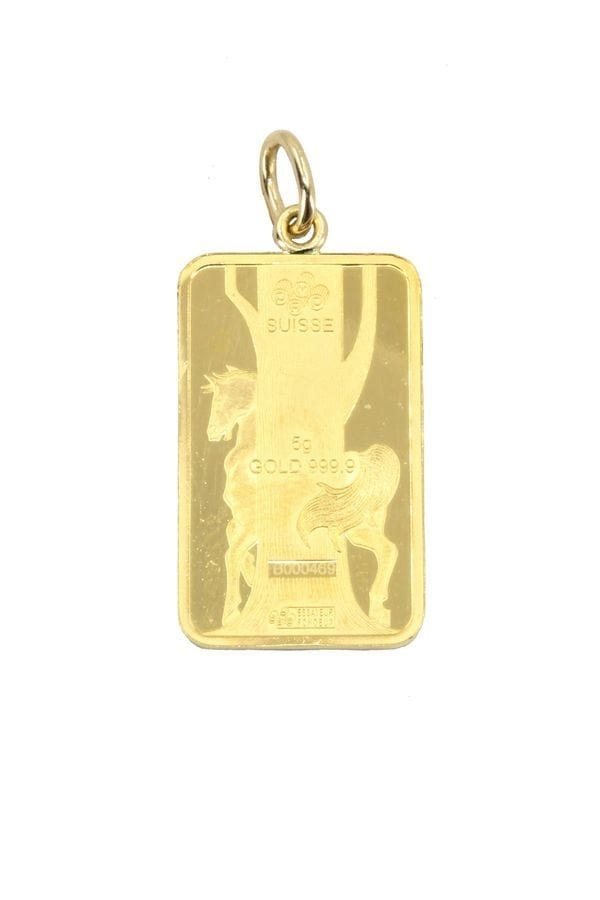5 GRAM INGOTINE PENDANT “YEAR OF THE HORSE” - . Görsel