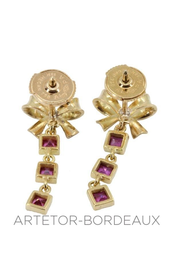 PINK SPINEL EARRINGS - . Görsel