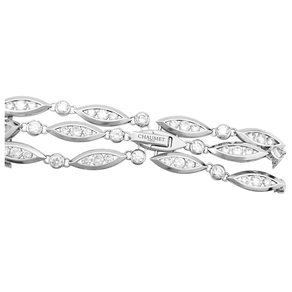 Bracelet Chaumet in white gold “Classique” model, diamonds. - . Görsel