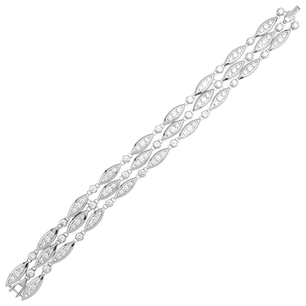 Bracelet Chaumet in white gold “Classique” model, diamonds. - . Görsel