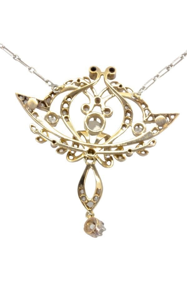 ART-NOUVEAU DIAMOND NECKLACE - . Görsel