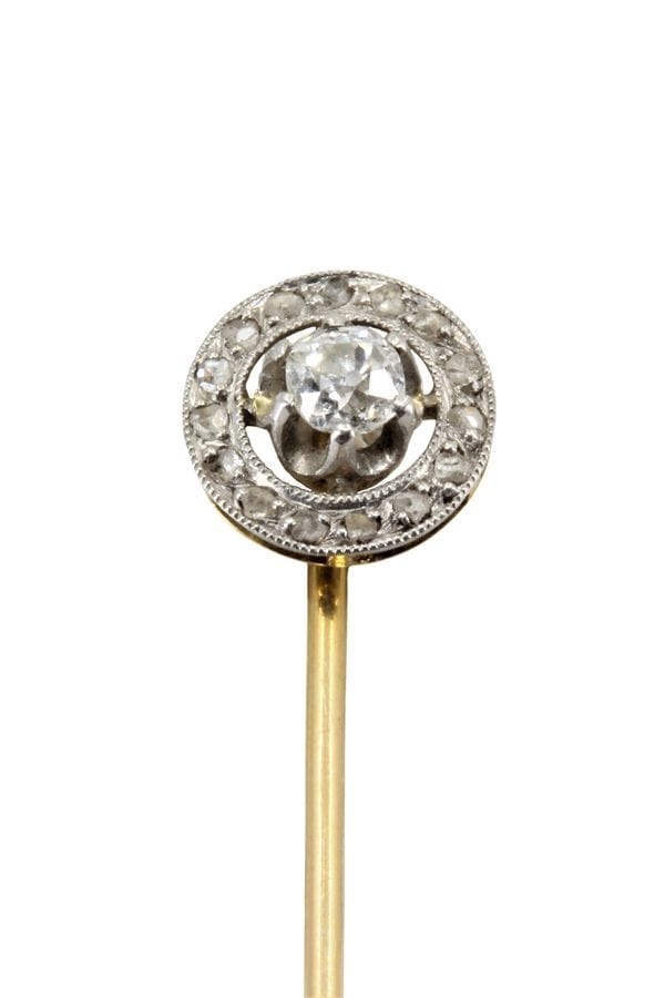 ART-NOUVEAU DIAMOND PIN - . Görsel