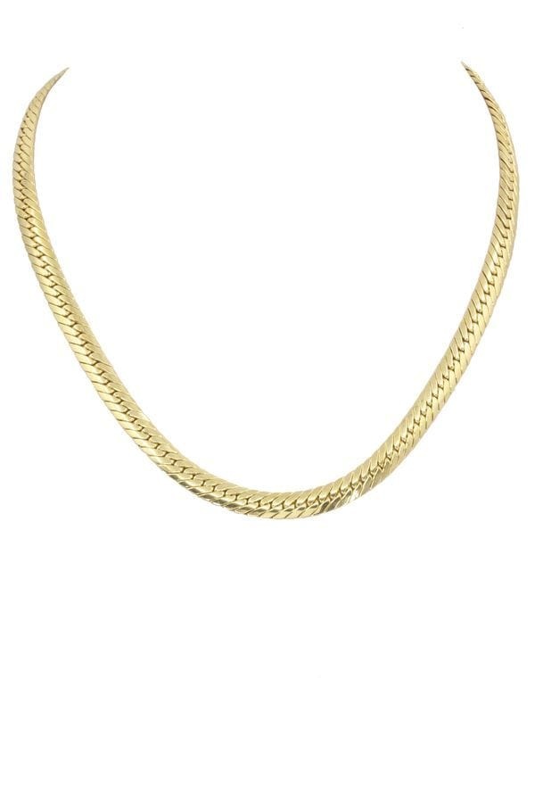 FLAT MESH NECKLACE - . Görsel