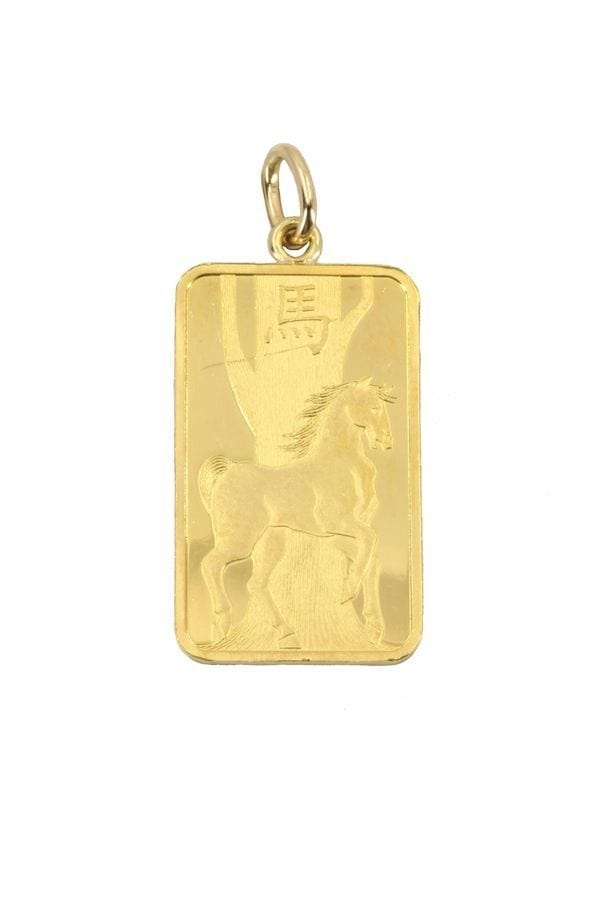 5 GRAM INGOTINE PENDANT “YEAR OF THE HORSE” - . Görsel