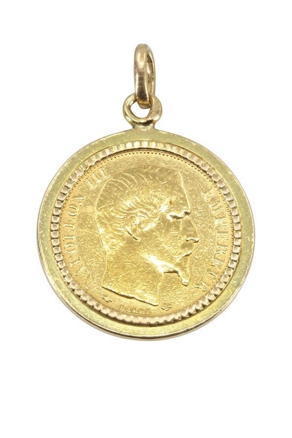 20 FRANCS NAPOLEON III PENDANT - . Görsel