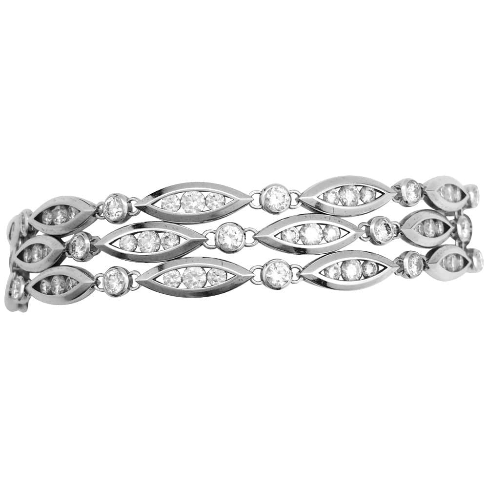 Bracelet Chaumet in white gold “Classique” model, diamonds. - . Görsel