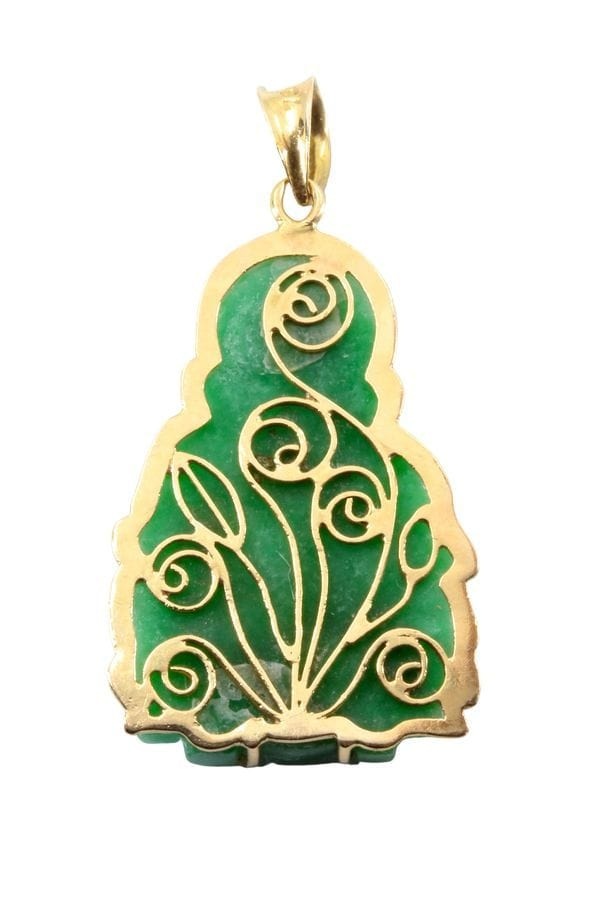 JADE BUDDAH PENDANT - . Görsel