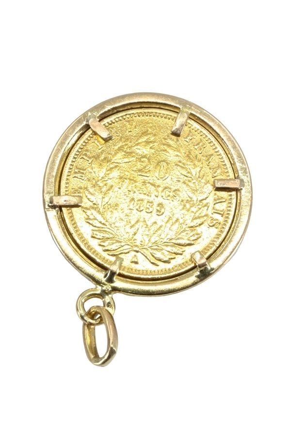 20 FRANCS NAPOLEON III PENDANT - . Görsel