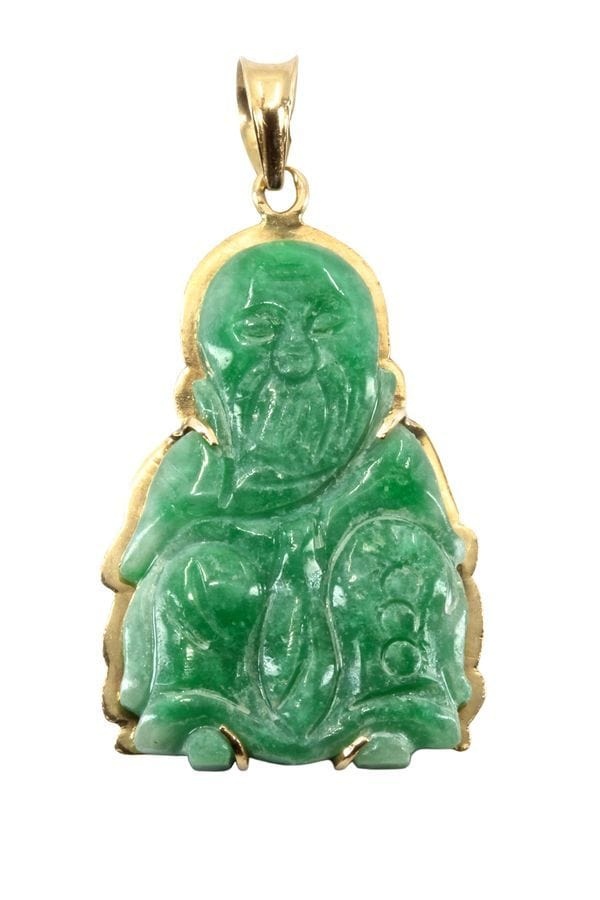JADE BUDDAH PENDANT - . Görsel