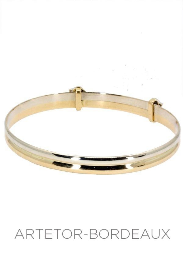 Double C Bracelet Cartier Yellow & White Gold - . Görsel