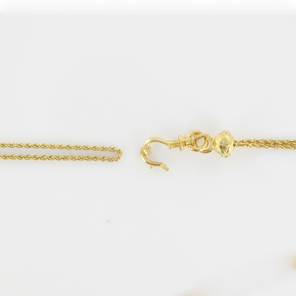 Old twisted mesh necklace - . Görsel