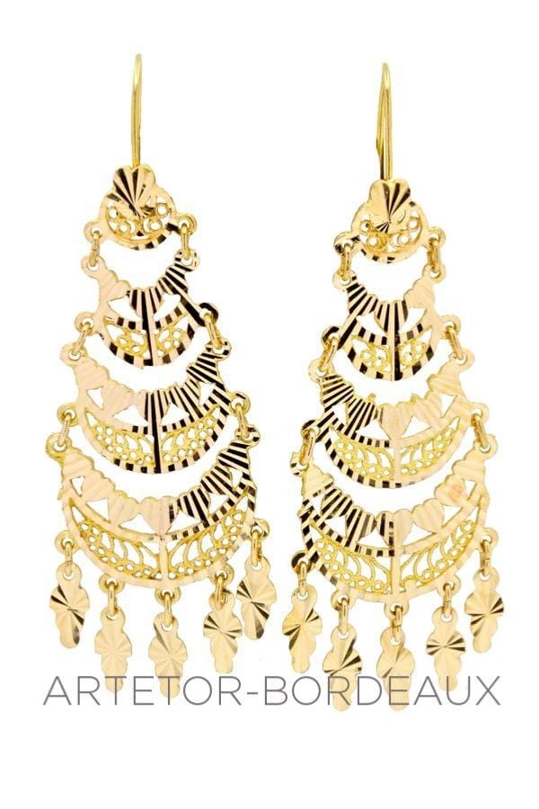 Oriental dangling earrings - . Görsel
