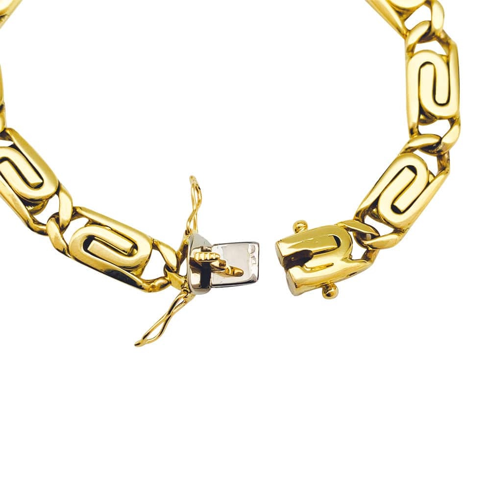 Flexible bracelet in yellow gold. - . Görsel
