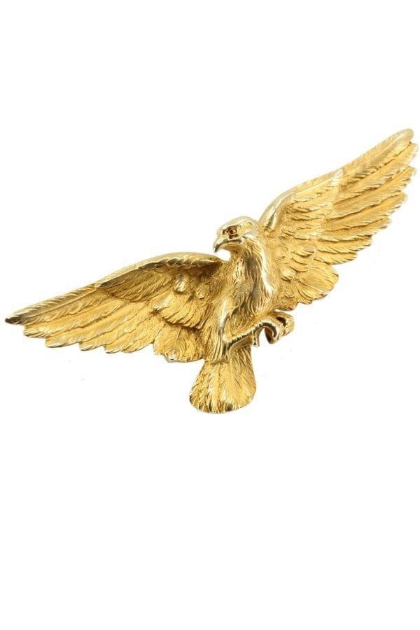 Old eagle brooch - . Görsel