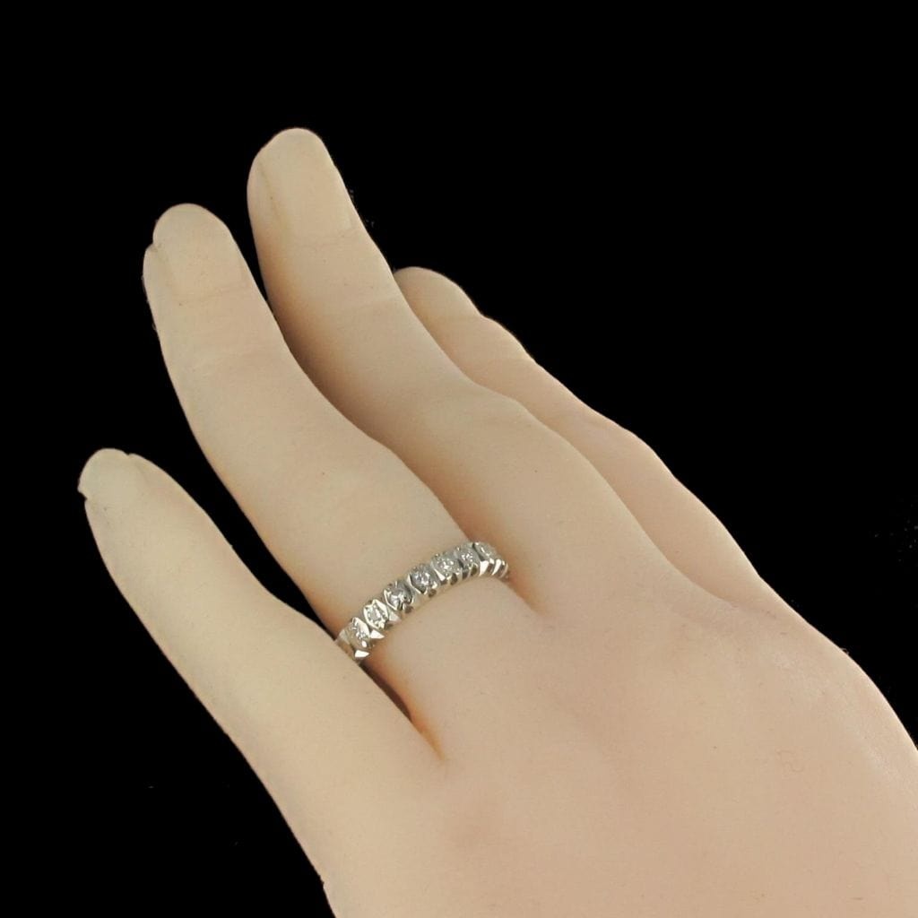 0.65 carat diamond wedding ring - . Görsel
