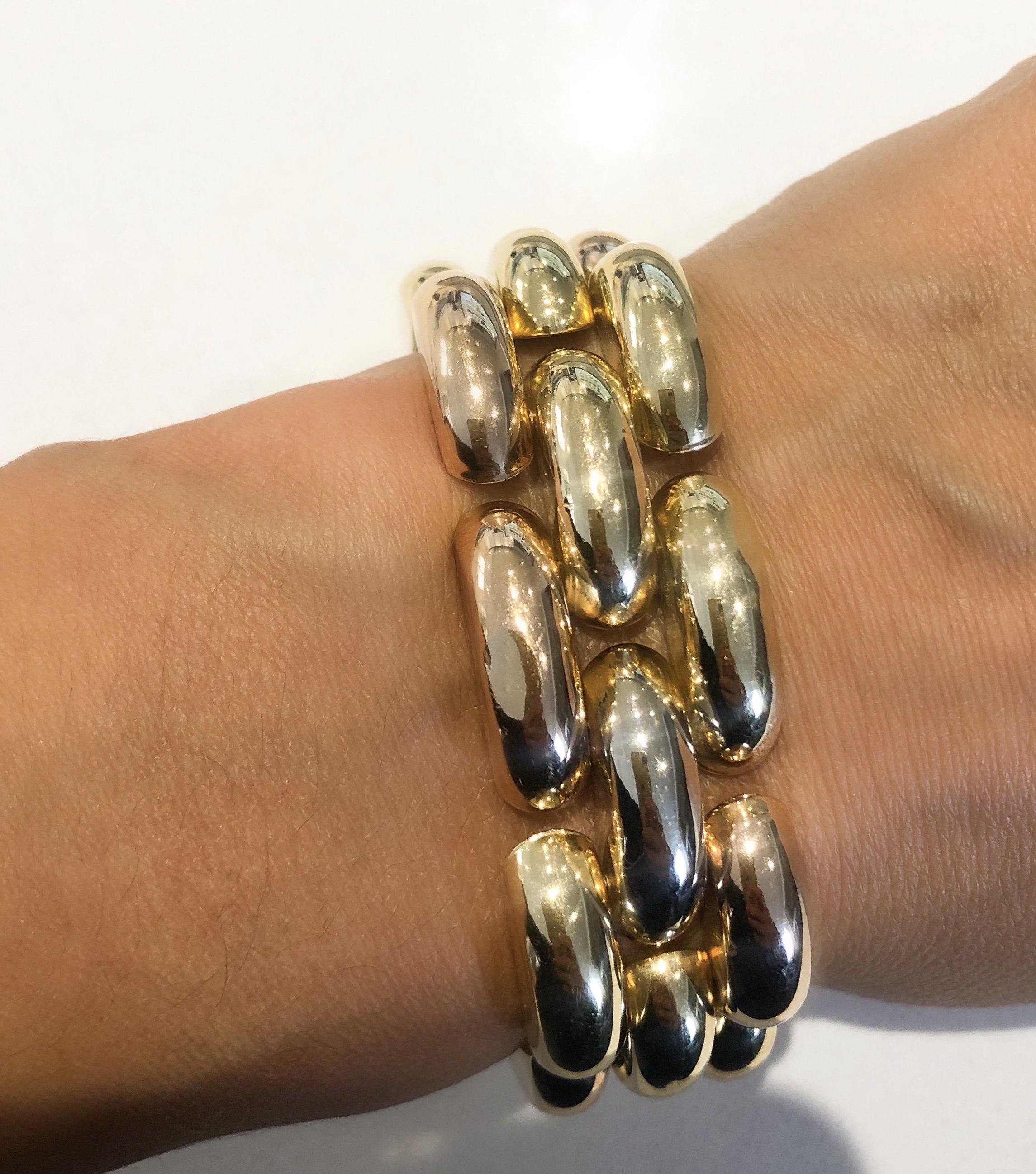 Bracelet Tank 3 gold - . Görsel
