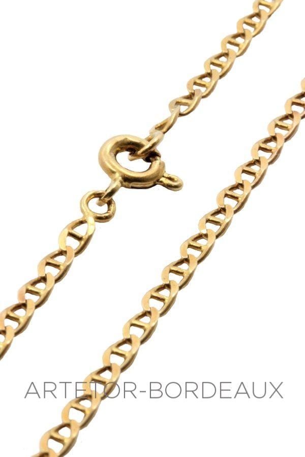 Flat navy mesh chain - . Görsel